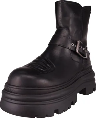 Produktbild von Buffalo Damen Elegante Stiefelette Dione Biker Boot Mid 1270127 Schwarz