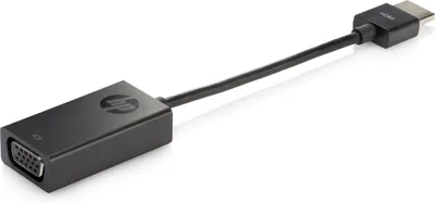 Produktbild von HP Adapter HDMI zu VGA, 0,045 m, HDMI, VGA (D-Sub), Stecker, Buchse, Schwarz