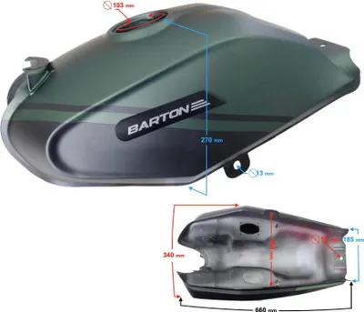 Immagine prodotto di Serbatoio carburante verde Stratos 125