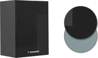 Produktbild von Hängeschrank Vicco R-Line Schwarz Hochglanz 45 cm, Model 41184
