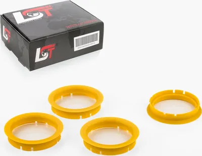 Produktbild von 4x Zentrierringe Gelb Alufelgen Ø 70,0 mm - Ø 60,1 mm für AUDI für PORSCHE