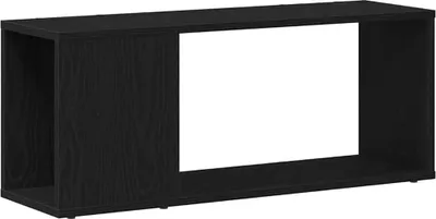 Zdjęcie produktu dla vidaXL Szafka pod telewizor do montażu na ścianie w kolorze czarnego dębu 80 x 24 x 32 cm