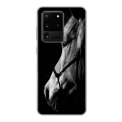 Produktbild von MuchoWow® Handyhülle Schutzhülle Hülle für Samsung Galaxy S20 Ultra Pferd - Halfter - Leicht Silikon Softcase Handy Hülle - Karteninhaber
