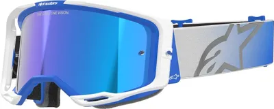 Image de Alpinestars Mx Brille Vision 8 Corp Bl/Wt Mir