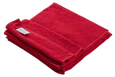Image de ARTG - Serviette pour le visage, couleur unie LT3758 (taille unique) (rouge feu)
