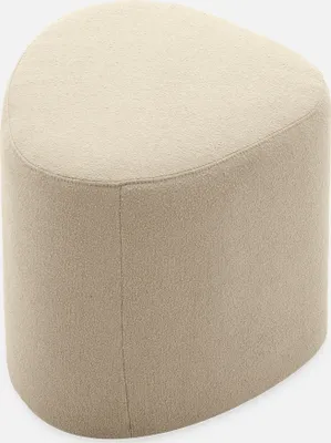 Produktbild von sweeek - Hocker in Kieselsteinform mit Stoffbezug  - Beige