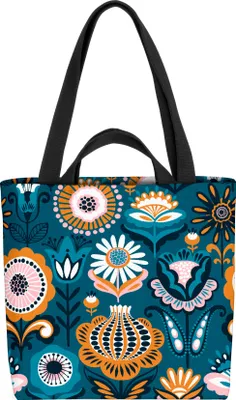 Produktbild von VOID Tulpen Blumen Muster Tasche 33x33x14cm,15l Einkaufs-Beutel Shopper Einkaufs-Tasche Bag