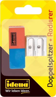 Produktbild von Idena 522073 - Radierer und Anspitzer Set, 2- teilig