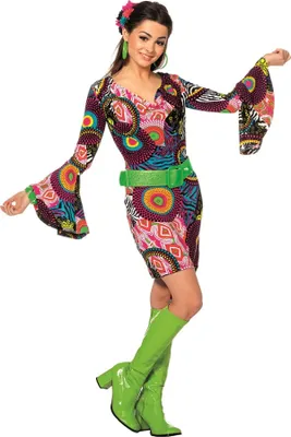 Produktbild von L3201710-34 Damen Hippie Kleid-Hippykleid Gr.34