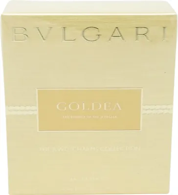 Productafbeelding van BVLGARI Goldea, parfum voor dames, 25 ml, met topnoten van bergamot, bloem van de sinaasappelboom en framboos, hartnoten van jasmijn en ylang-ylang, en basisnoten van papyrus en patchouli. Spray