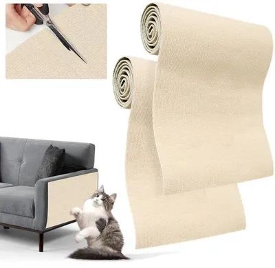 Zdjęcie produktu dla Samoprzylepna mata do drapania 200 x 40 cm, drapak dla kota, montaż na ścianie, ochrona siedzeń