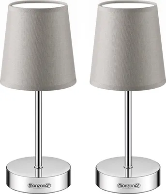 Two identical table lamps are displayed side-by-side against a white background.
