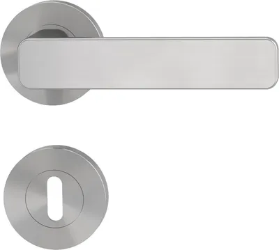 Produktbild von GRIFFWERK Rosettengarnitur MINIMAL MODERN SIEGER DESIGN BB-Schloss Samtgrau