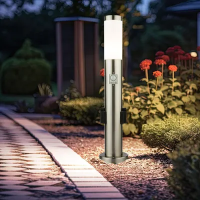 Produktbild von LED Stehleuchte, Bewegungsmelder, 2 Steckdosen, H 60 cm