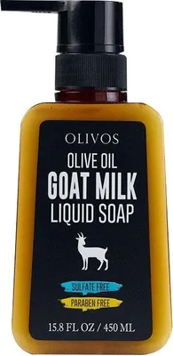 Produktbild von OLIVOS Olive Oil Goat Milk Liquid Soap, flüssige Handseife mit Ziegenmilch Seife 12 Stück á 450ml