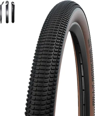 Produktbild von 1 x Schwalbe Fahrradreifen Drahtreifen Billy Bonkers bronze 57-559 ( 26 x 2.25 ) inkl. Reifenheber
