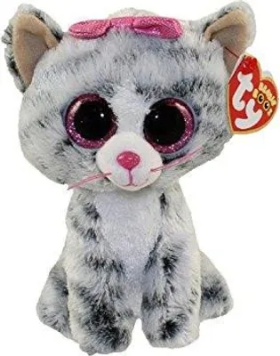 Obrázok produktu pre Beanie Boos - plyšová hračka Kiki plyšová hračka - sivá mačka, 42 cm