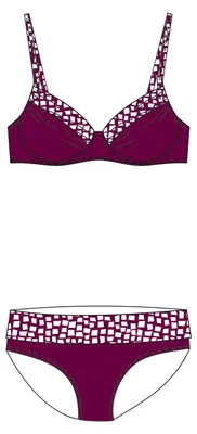 Produktbild von FASHY Damen Bikini bordeaux 42C