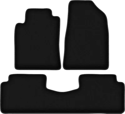 Image de Tapis de sol velours sur-mesure pour Toyota Camry V (1996-2001, berline) noir, jeu 3 pièces, fixations