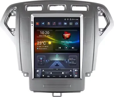 Zdjęcie produktu dla Radio samochodowe z Bluetooth i CarPlay do Forda Mondeo MK4 / Galaxy (2007–2010) – kompatybilne z Apple i Android – system stereo – system nawigacyjny – 3 GB pamięci RAM, 32 GB pamięci wewnętrznej