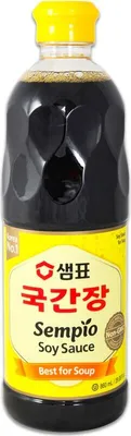 Immagine prodotto di Salsa di soia SEMPIO 860ml | Salsa di soia coreana ideale per le zuppe | Salsa di soia | senza l'uso di tecniche di modificazione genetica
