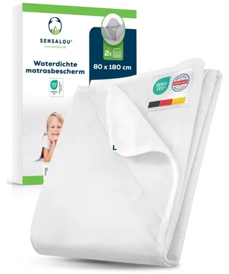 Productafbeelding van Matrasbeschermer - 80 x 180 cm - Waterdicht - 2 stuks