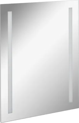 Produktbild von FACKELMANN LED Spiegel linear MIRRORS / Wandspiegel mit LED-   / Maße (B x H x T): ca. 60 x 75 x 2 cm / hochwertiger Badspiegel / moderner Badezimmerspiegel / Breite 60 cm