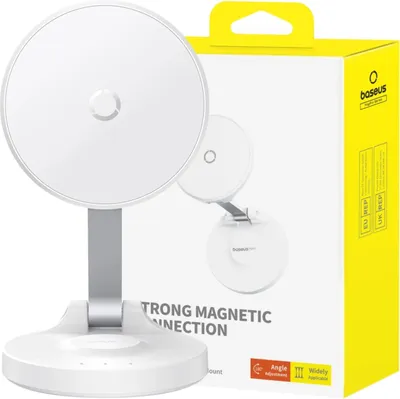 Immagine prodotto di Baseus Magpro Supporto magnetico autoadesivo per telefono (bianco)