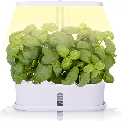 Produktbild von Indoor-Garten-Hydrokultur-Anbausystem, Vollspektrum, 2,5 l Wassertank, 10 Pods, Pflanzenkeimungsset, hoehenverstellbar, automatischer Timer, Gemuesewachstumslampe, Arbeitsplatte mit LED-Wachstumslicht fuer Gemuese, Obst, Pflanzen, Blumen