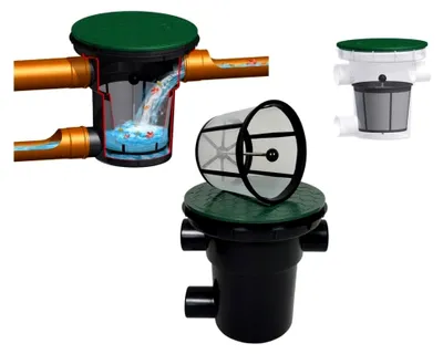 Produktbild von Zisternenfilter Filterkorb 305 mm Entnahmestange Regenfilter Erdtank Gartenfilter Regentonne Vorfilter Wassertank KG Rohr Gartenpumpe Brunnen