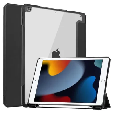 Produktbild von Bizon Case Tab Clear Matt Apple iPad 9/8/7 10.2 2021/2020/2019 schwarz