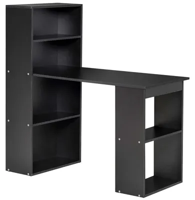 Image de Bureau informatique - Bureau - Bureau d'angle - Table de travail - Bois imitation noyer - 120x55x120 cm