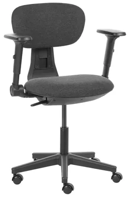 Obrázok produktu pre BELIANI – Ergonomická čierna kancelárska stolička s nastaviteľnými podrúčkami a operadlom, ideálna do domáceho pracoviska