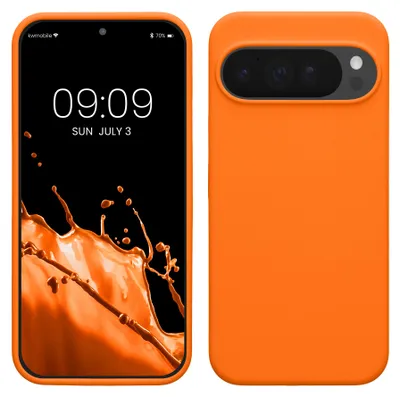 Produktbild von kwmobile Handyhülle für Google Pixel 10 Pro XL Hülle - Case Silikon - Kabelloses Laden - Schutzhülle Cover in Fruity Orange