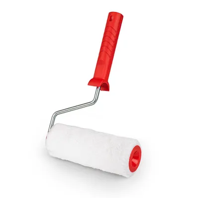 Produktbild von Farbroller 180 mm Mikrofaser – Malerrolle mit Griff & Bügel Ø 8 mm Profi Set