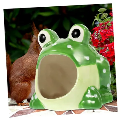 Produktbild von Keramikhaus für Hamster und Meerschweinchen als Versteck und Schlafplatz für Igel und Kleintiere