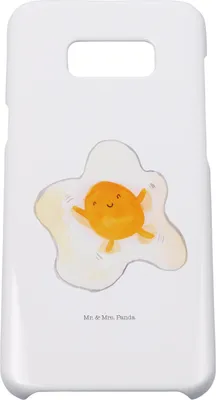 Produktbild von Mr. & Mrs. Panda Samsung Galaxy S8 plus Handyhülle  Spiegelei Ei - Weiß - Geschenk, Handy Case, Cover, Tag, Schön, Liebe, Glücklich, Lustige Sprüche, Hülle