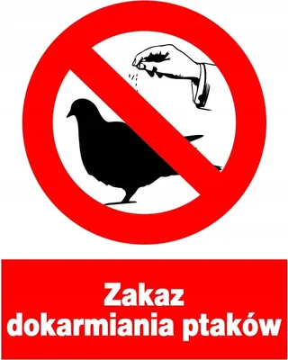 Obrázek produktu pro Zzo-27 Signál Zakazující Krmení Ptáků