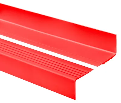Obrázok produktu pre QUEST Protišmykový schodiskový profil RD PVC, výstražný, ochrana schodov, 40x40mm, Červená