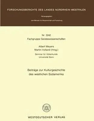 Obrázok produktu pre Beiträge zur Kulturgeschichte des westlichen Südamerika