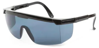 Produktbild von Professionelle Schutzbrille für Brillenträger mit UV-Schutz – Rauchgrau – Kratzfeste Gläser – Entspricht EN166, EN170 und EN172 – Verstellbare Bügel – Schutz vor Staub und leichten Partikeln – 1 Stück [10384GY]
