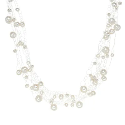 Produktbild von Valero Pearls Perlen-Kette Sterling Silber Süßwasser-Zuchtperle 00120610