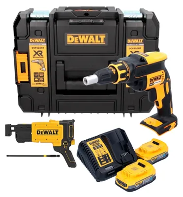 Image de DeWalt DCF 620 E2T Visseuse pour cloisons sèches sans fil 18 V 30 Nm Brushless + 2x Powerstack batterie 1,7 Ah + chargeur + TSTAK