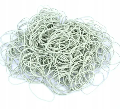 Produktbild von Starke Gummibänder 25 mm weiß 1 kg