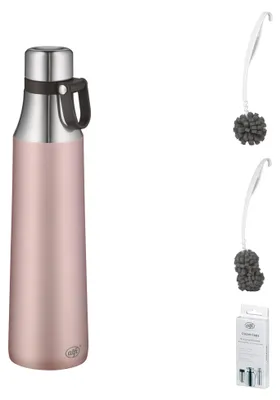 Produktbild von alfi CITY BOTTLE LOOP Trinkflasche – Vorteilsset mit Reinigungsbürste CLEAN FIX 30 cm