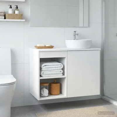 Productafbeelding van Maison Exclusive - Badkamerkast, wit, 30 x 35 x 50 cm, houtvezel
