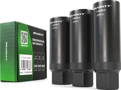 Produktbild von Zündkerzenschlüssel Kerzenschlüssel Glühkerze  3/8" 14 16 18 mm Steckschlüssel