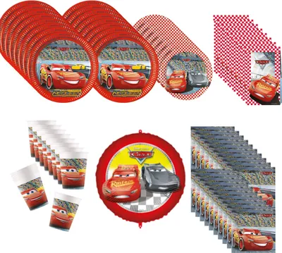 Produktbild von 69-tlg. Cars 3 Party Set für Kindergeburtstag