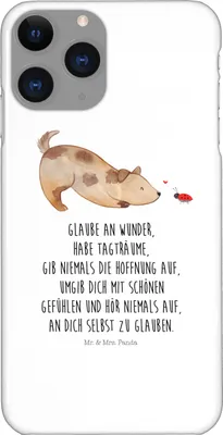 Produktbild von Mr. & Mrs. Panda Iphone 11 Pro Handyhülle Hund Marienkäfer - Weiß - Geschenk, Hoffnung, Mischlingshund, Premium Kunststoff, Positiv, Sprüche, Handy Case, Zuversichtlich