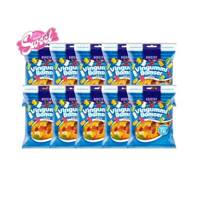 Produktbild von 10x Nordthy Gummibären Zuckerfrei 80g
